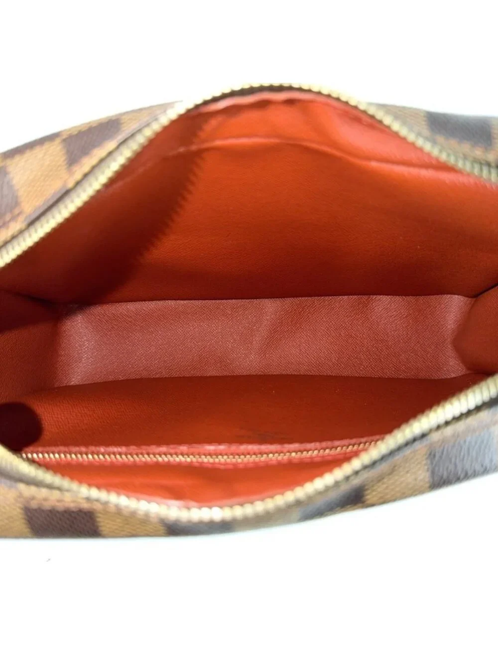 Louis Vuitton Shoulder Bag Trocadero 27 Damier Canvas Brown Gold Vintage
